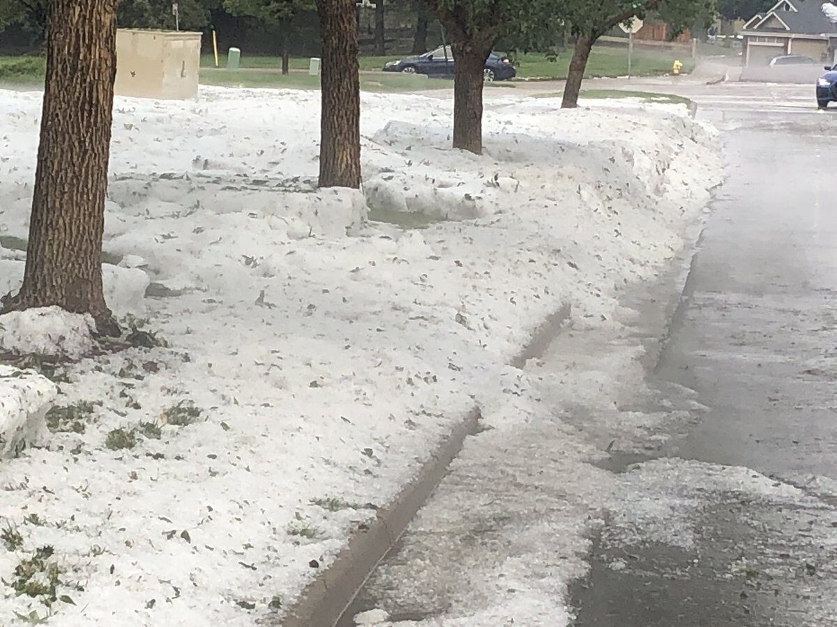 Crazy hail in Highlands Ranch