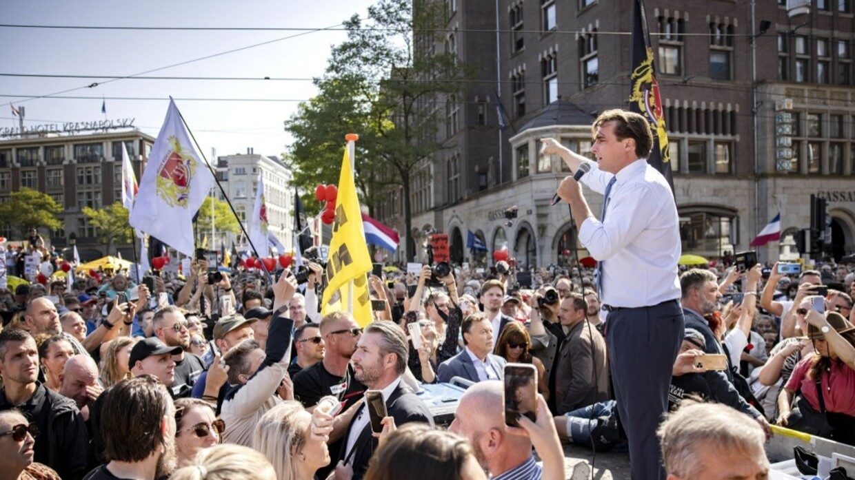 Click to enlarge thierry baudet amsterdam protest