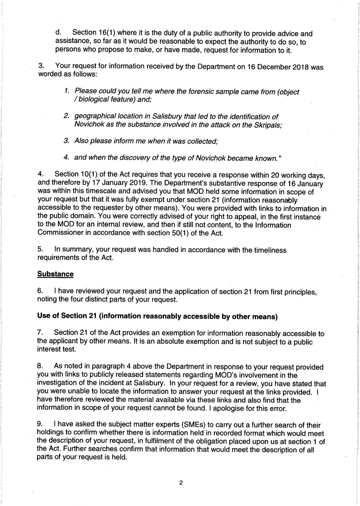 Click to enlarge skripal poisoning novichok Britain MOD document 2
