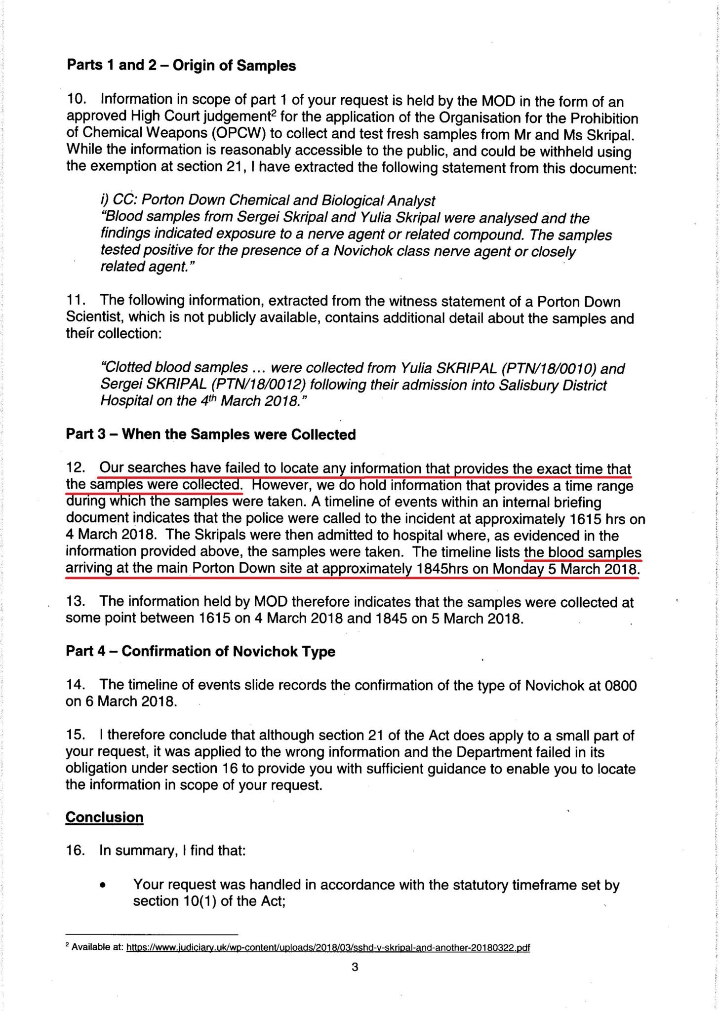 Click to enlarge skripal poisoning novichok Britain MOD document 3