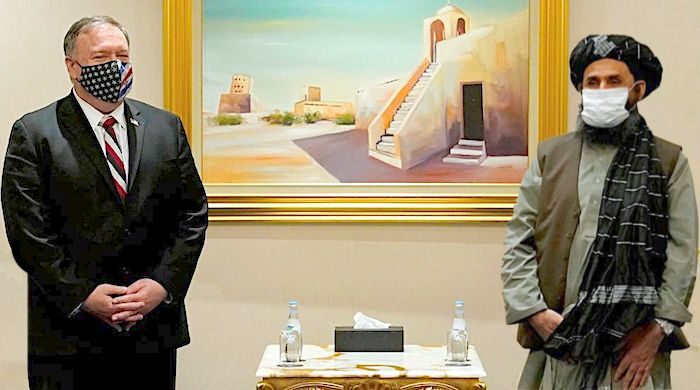 Click to enlarge Pompeo • Taliban