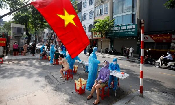 Click to enlarge Vietnam covid test