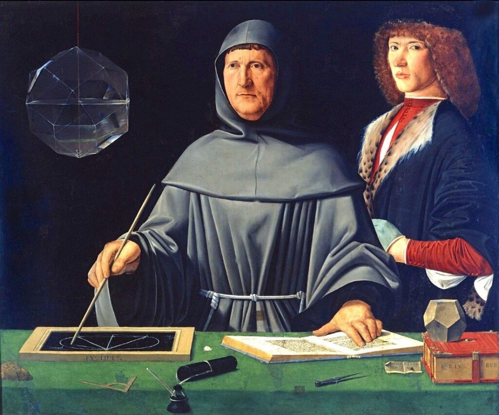 Click to enlarge Luca Pacioli davinci Jacopo de' Barbari plato solids