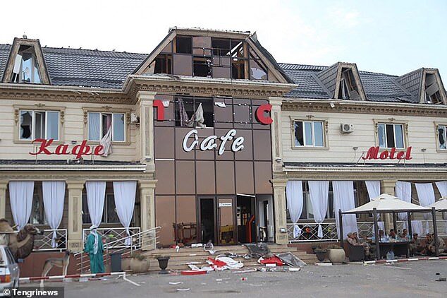 Click to enlarge Kazakh military base explosion