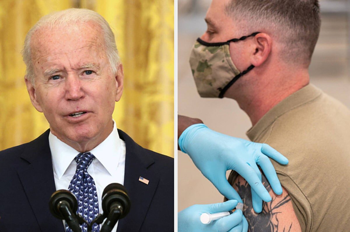 President Joe Biden | Vaccinated soldier