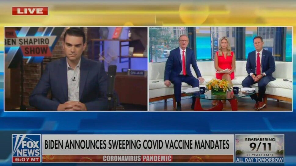 Click to enlarge ben shapiro fox news biden vaccine mandate