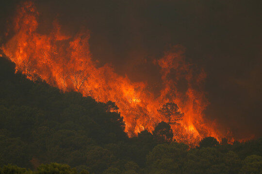 Click to enlarge Nearly 9,000 acres of land have already been consumed by flames