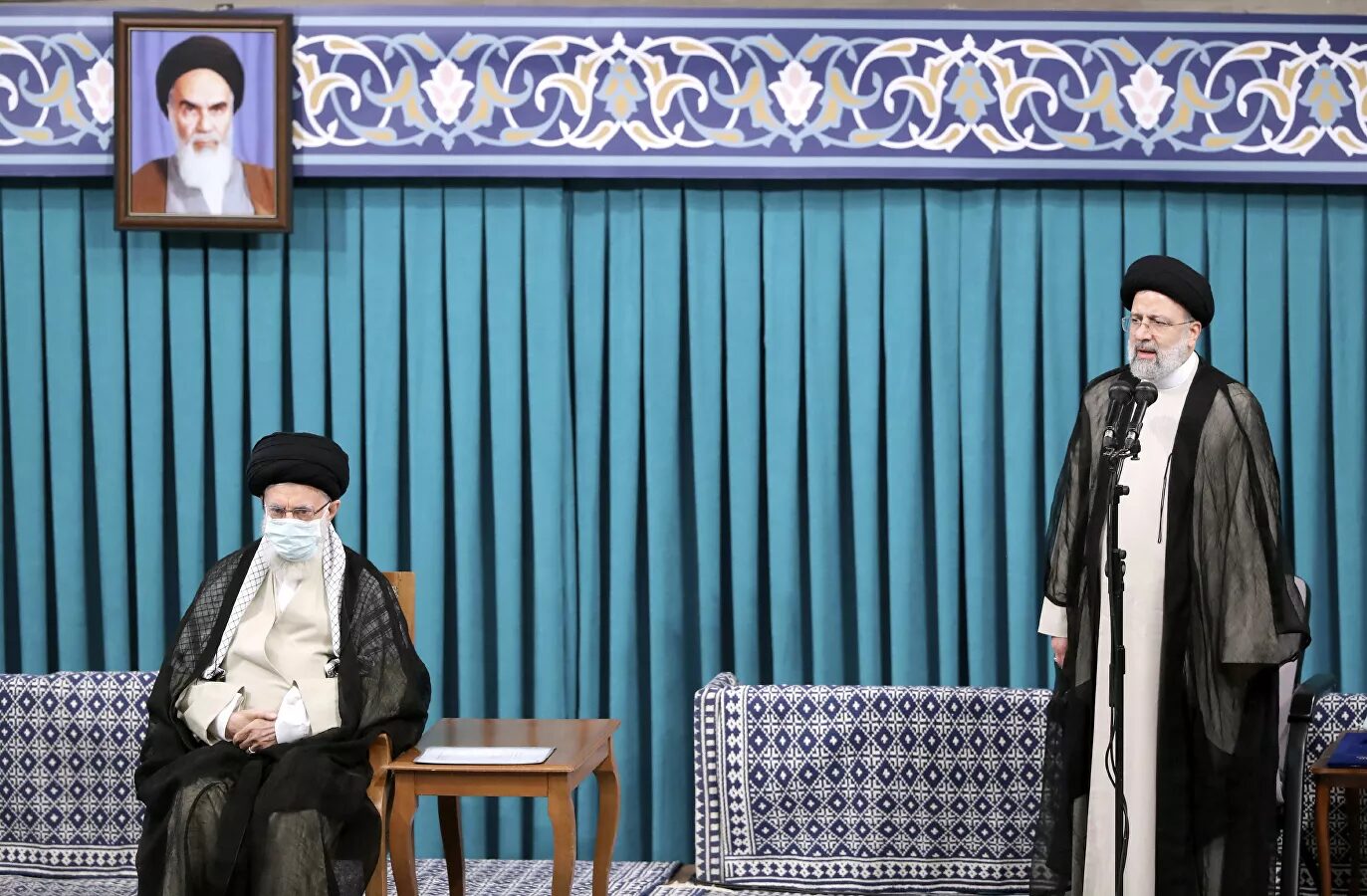 Click to enlarge Ayatollah Ali Khamenei Ebrahim Raisi
