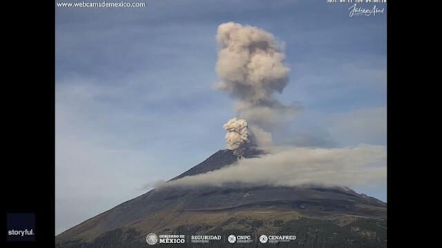 Eruption at Popocatepetl