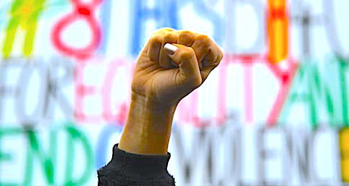 Click to enlarge Fist in air