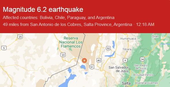map quake