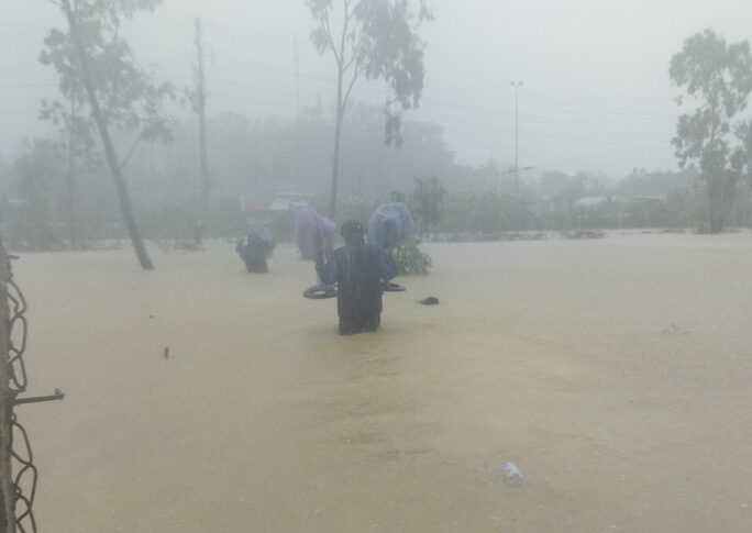 Storm Conson brought heavy rainfall to Vietnam from 10 September 2021.