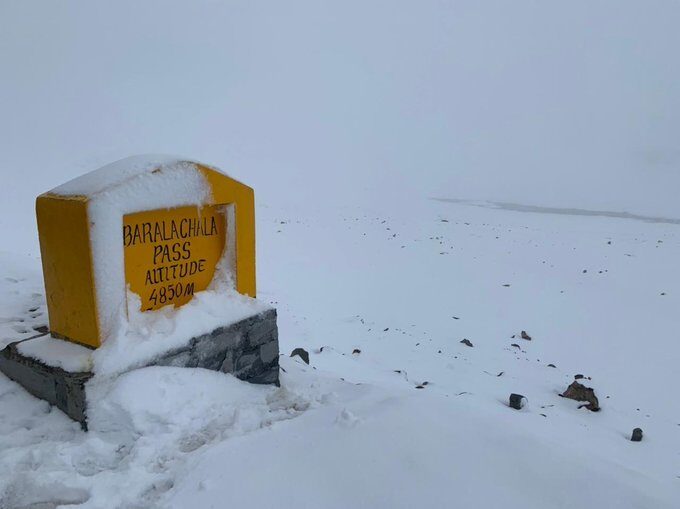Higher reaches of the hills in HimachalPradesh received fresh snowfall during the past 24 hours in the Lahaul-Spiti district.