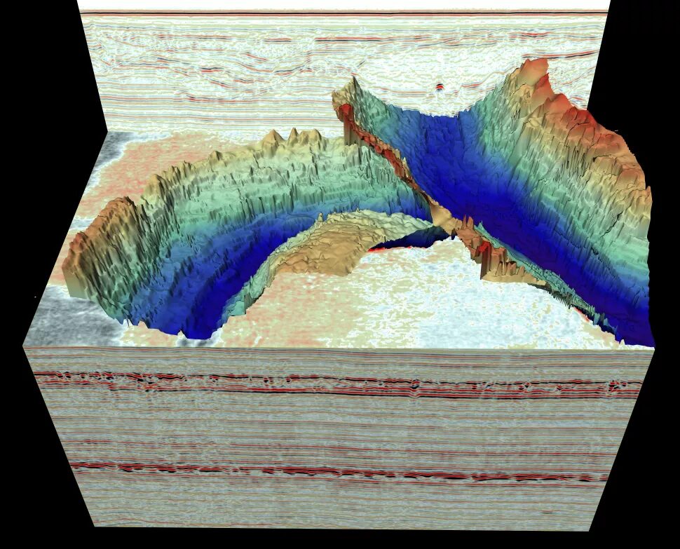 Click to enlarge North Sea floor