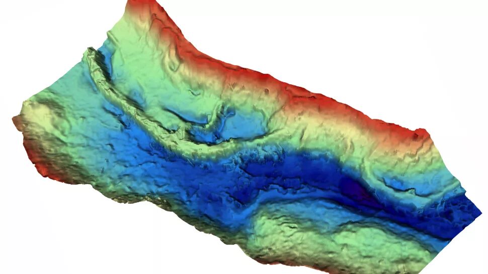 Click to enlarge North Sea floor