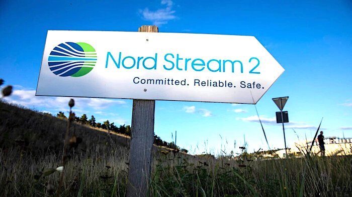 Nord Stream 2 sign