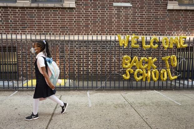 Click to enlarge school girl sidewalk