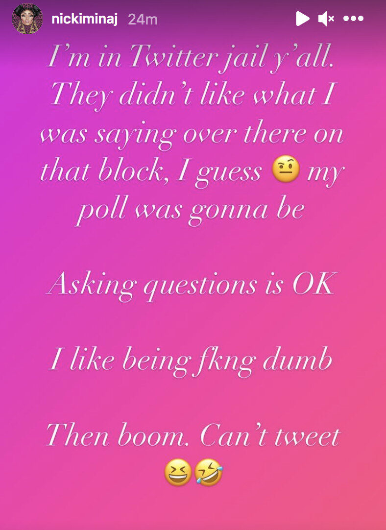 Click to enlarge minaj instagram