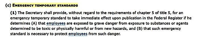 Emergency notice