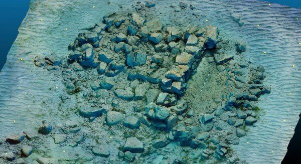 roman port underwater crete