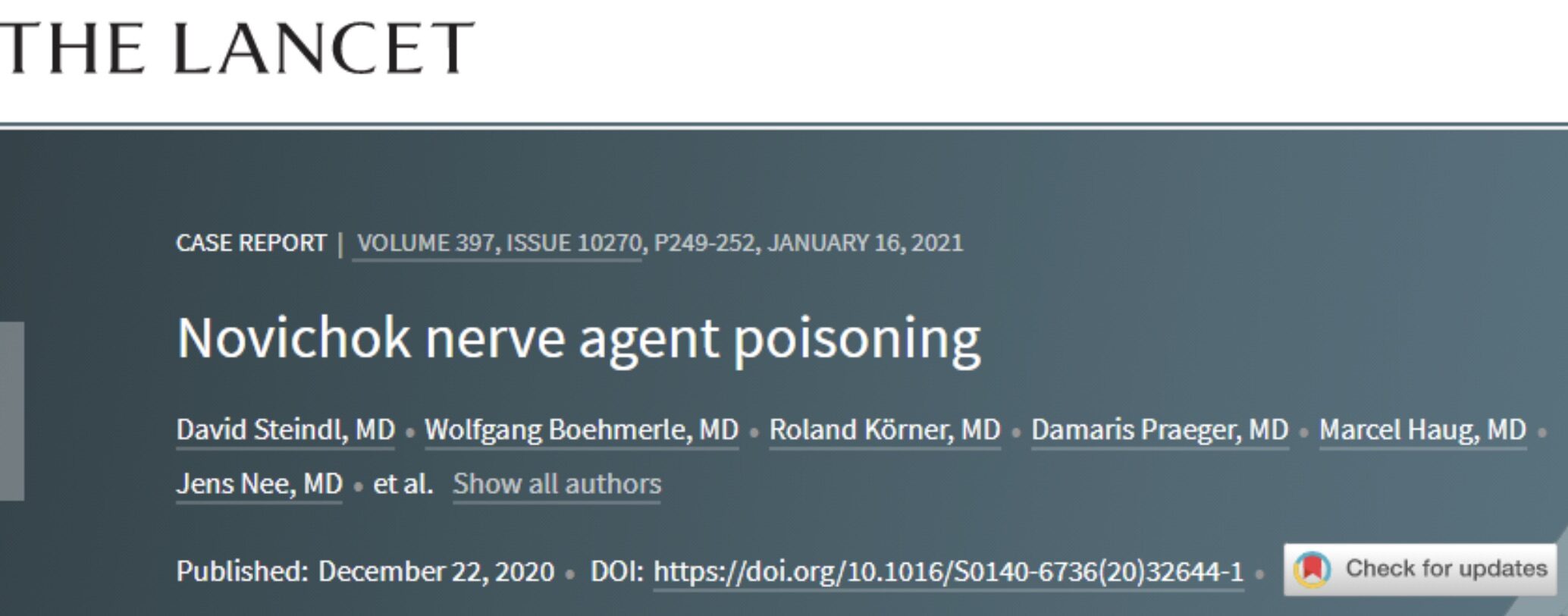 Click to enlarge Novichok nerve agent poisoning