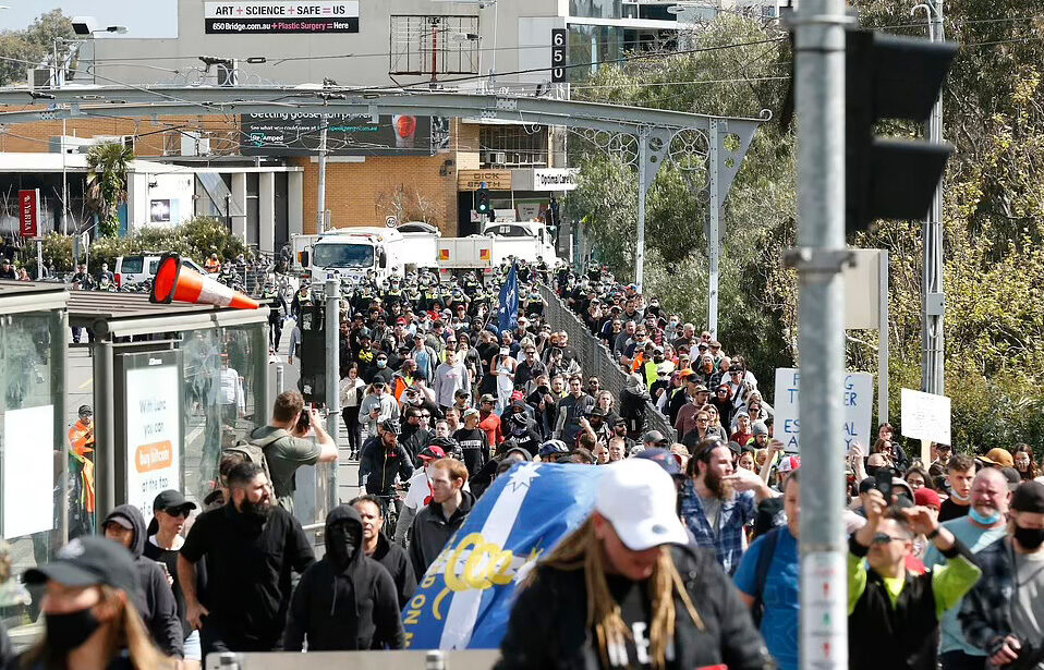 Click to enlarge Melbourne protests