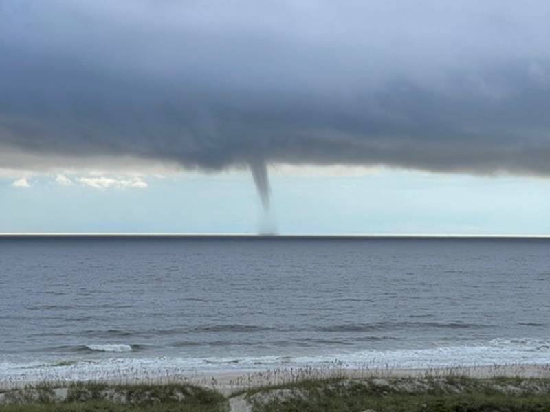 Waterspout captured on camera in Amelia Island