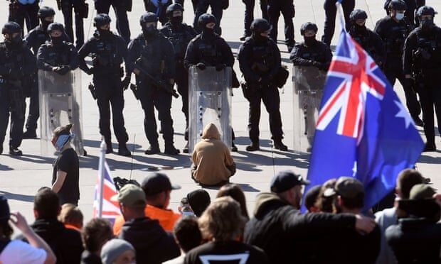 Click to enlarge Melbourne’s anti-covid demonstrations 2