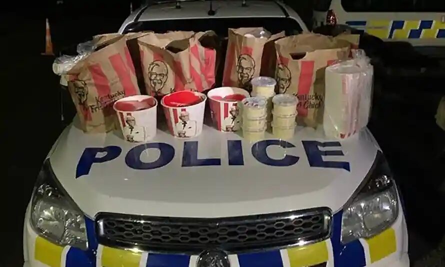 KFC police car new zealand