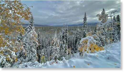 Mayo, Yukon, under the snow on Sept. 22.