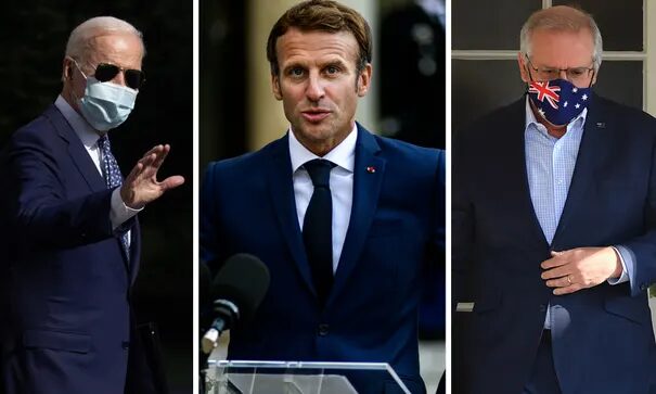 Biden Macron Morrison