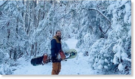 Adventurous Tasmanians headed out to make the most of the snow.