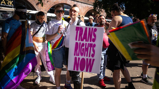 trans trangender rights protest