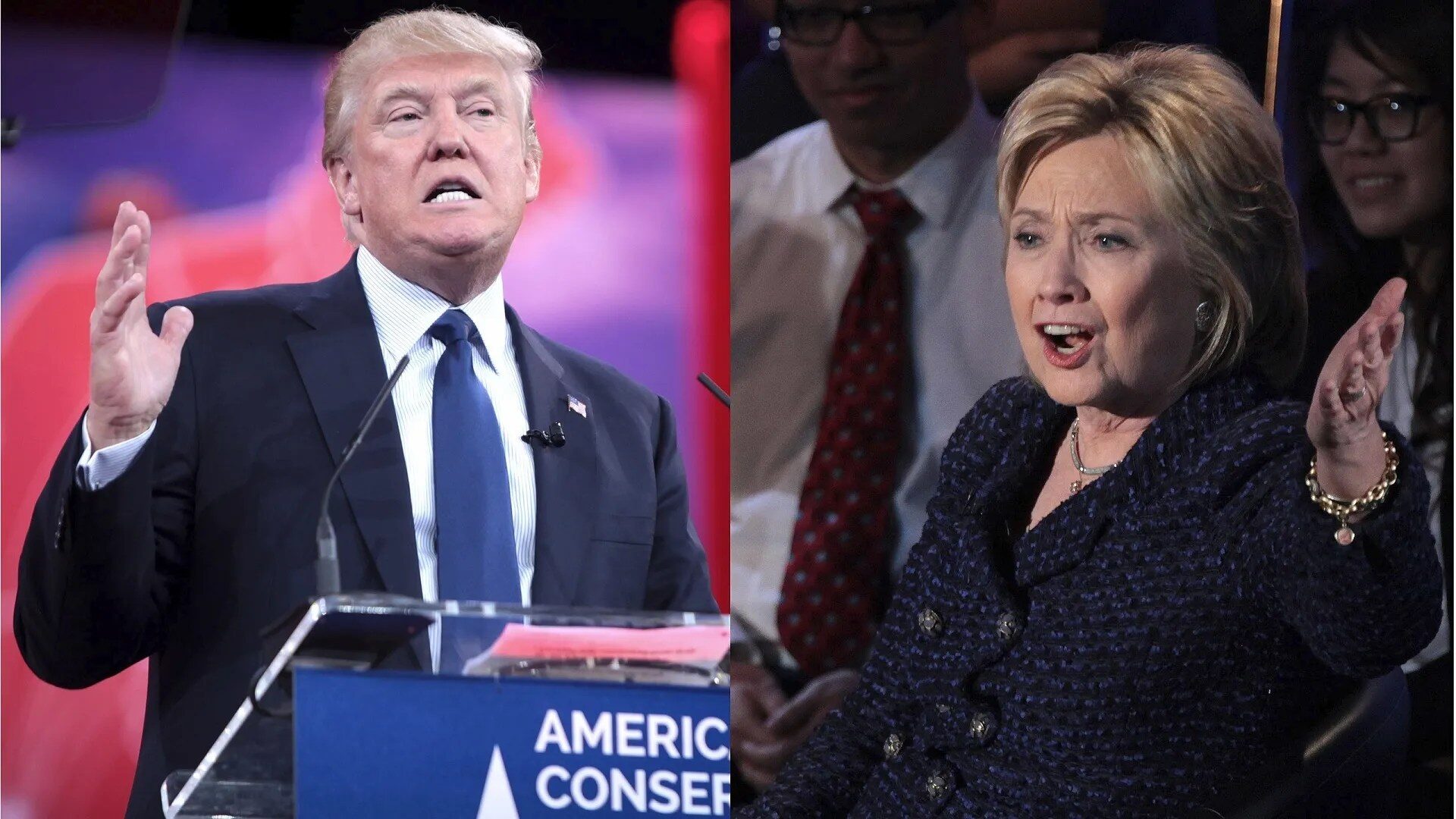 Click to enlarge trump clinton