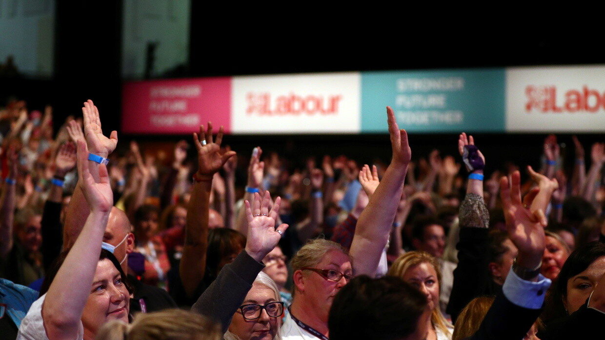 Click to enlarge labour party conference audience