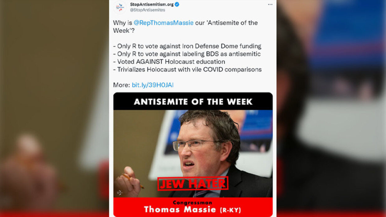 Click to enlarge stopantisemitism.org tweet