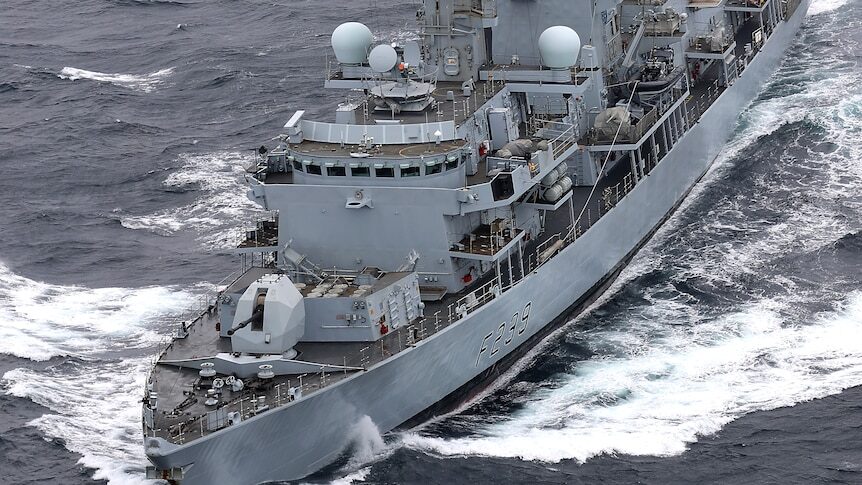 Click to enlarge British frigate