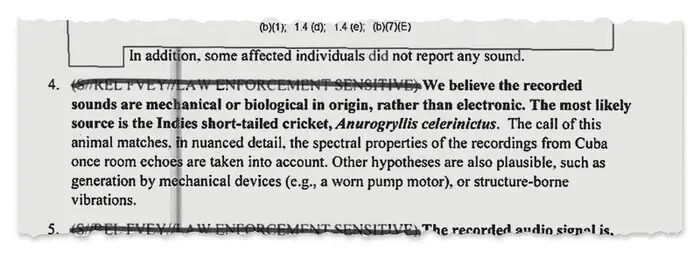 scientific analysis havana syndrome