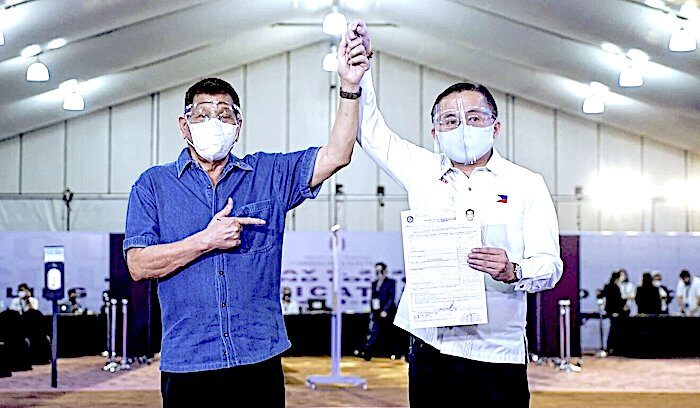 Click to enlarge Duterte and bong