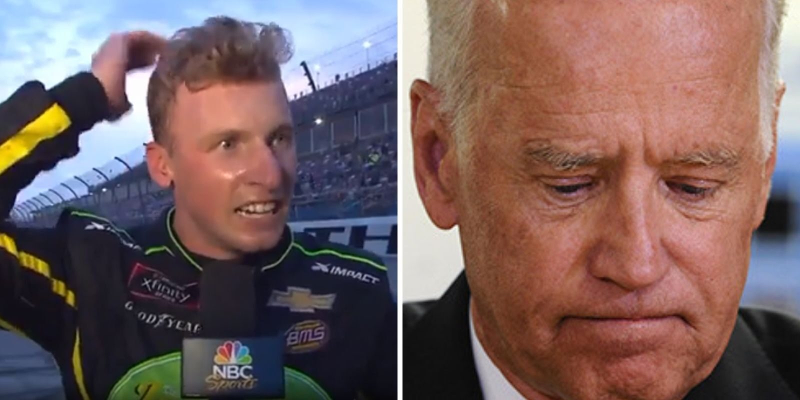 Click to enlarge Joe Biden NASCAR