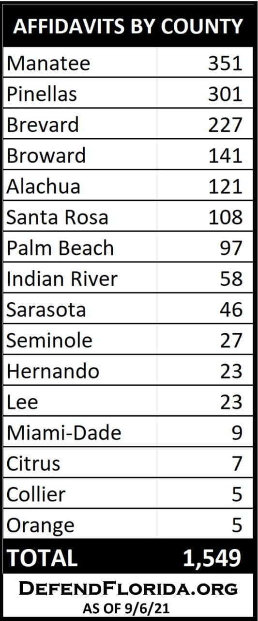 Click to enlarge florida vote canvassing fraud election affidavits