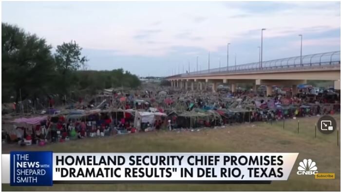haitian migrants bridge del rio texas bridgen