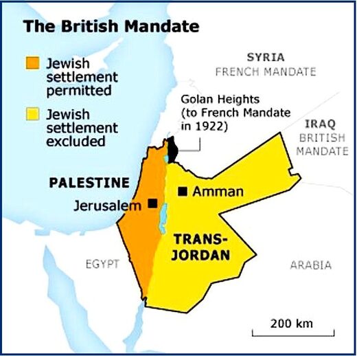 British Mandate map