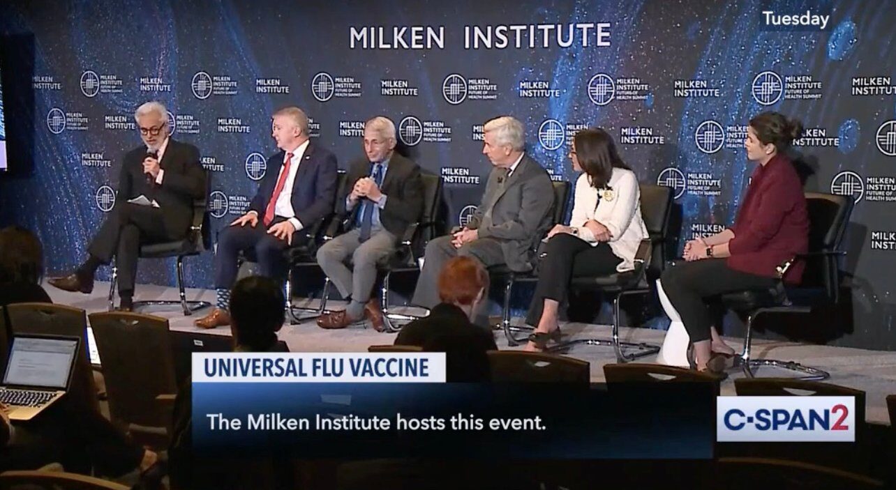 Click to enlarge fauci hhs officials new avian flu milken institute