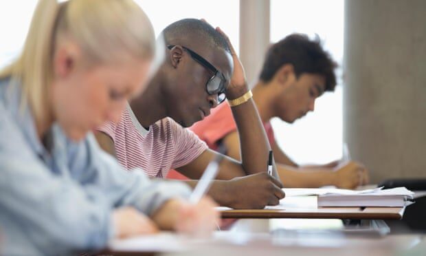 Click to enlarge students exam