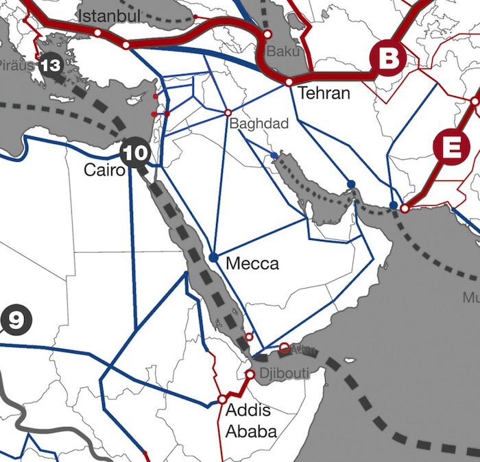 Click to enlarge Cairo area map