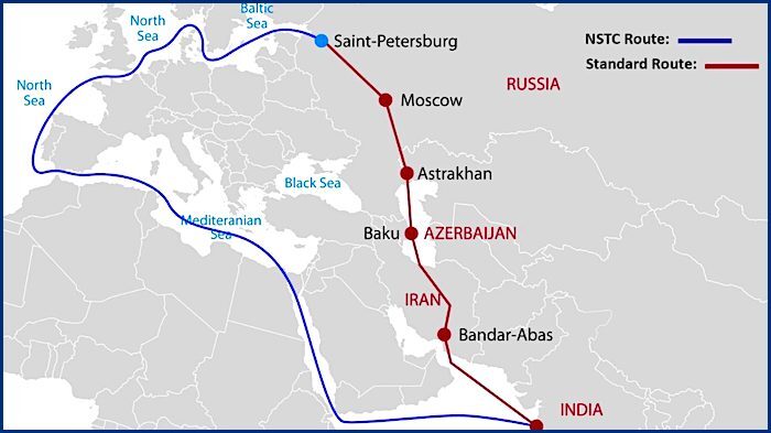 Click to enlarge International N/S map