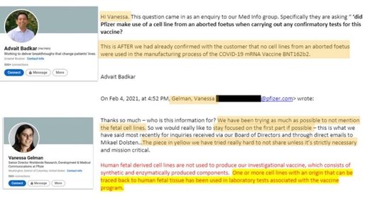 pfizer internal emails