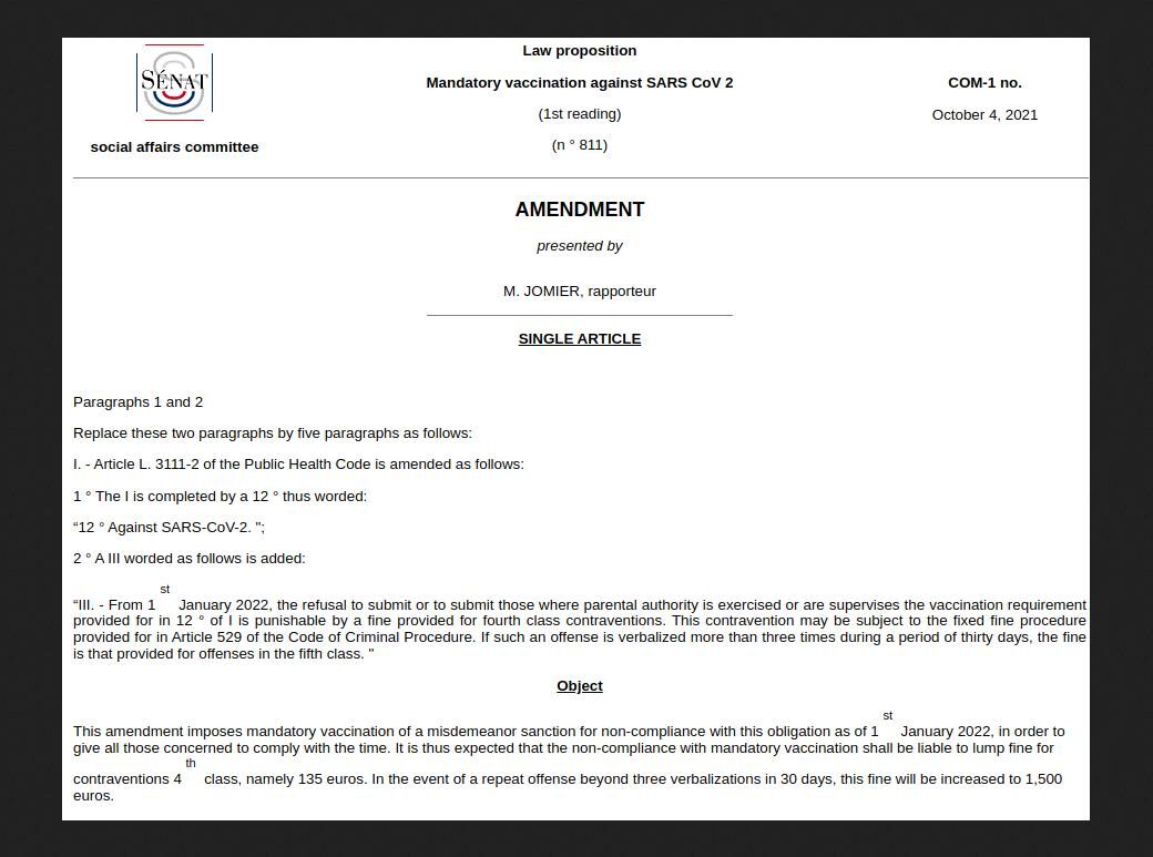 Click to enlarge france vaccine mandate