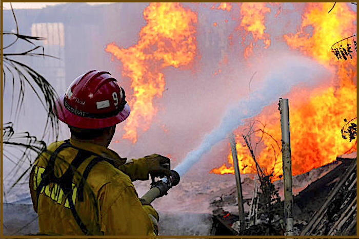 Fighting fire